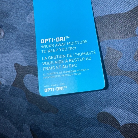 Callaway Mens Small Performance Wicking Blue Camo Golf Polo Shirt Opti Dri NEW - Picture 3 of 9